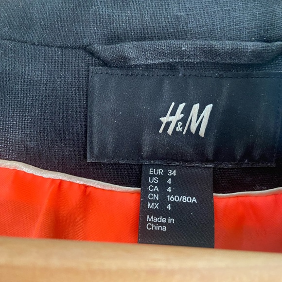 H&M | Black blazer cropped jacket - Picture 8 of 8